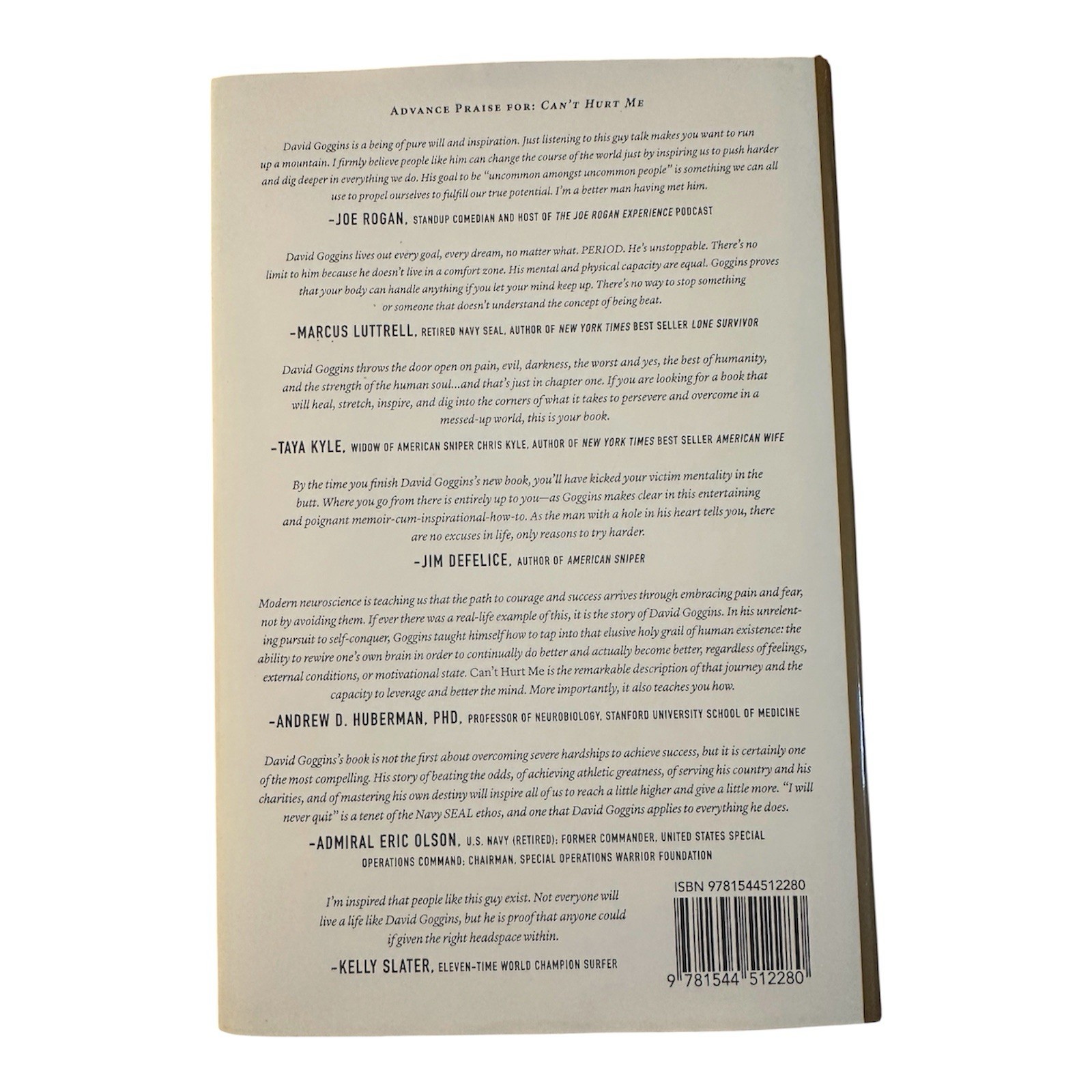 Can’t Hurt Me : Master Your Mind and Defy the Odds by David Goggins (Hardcover)