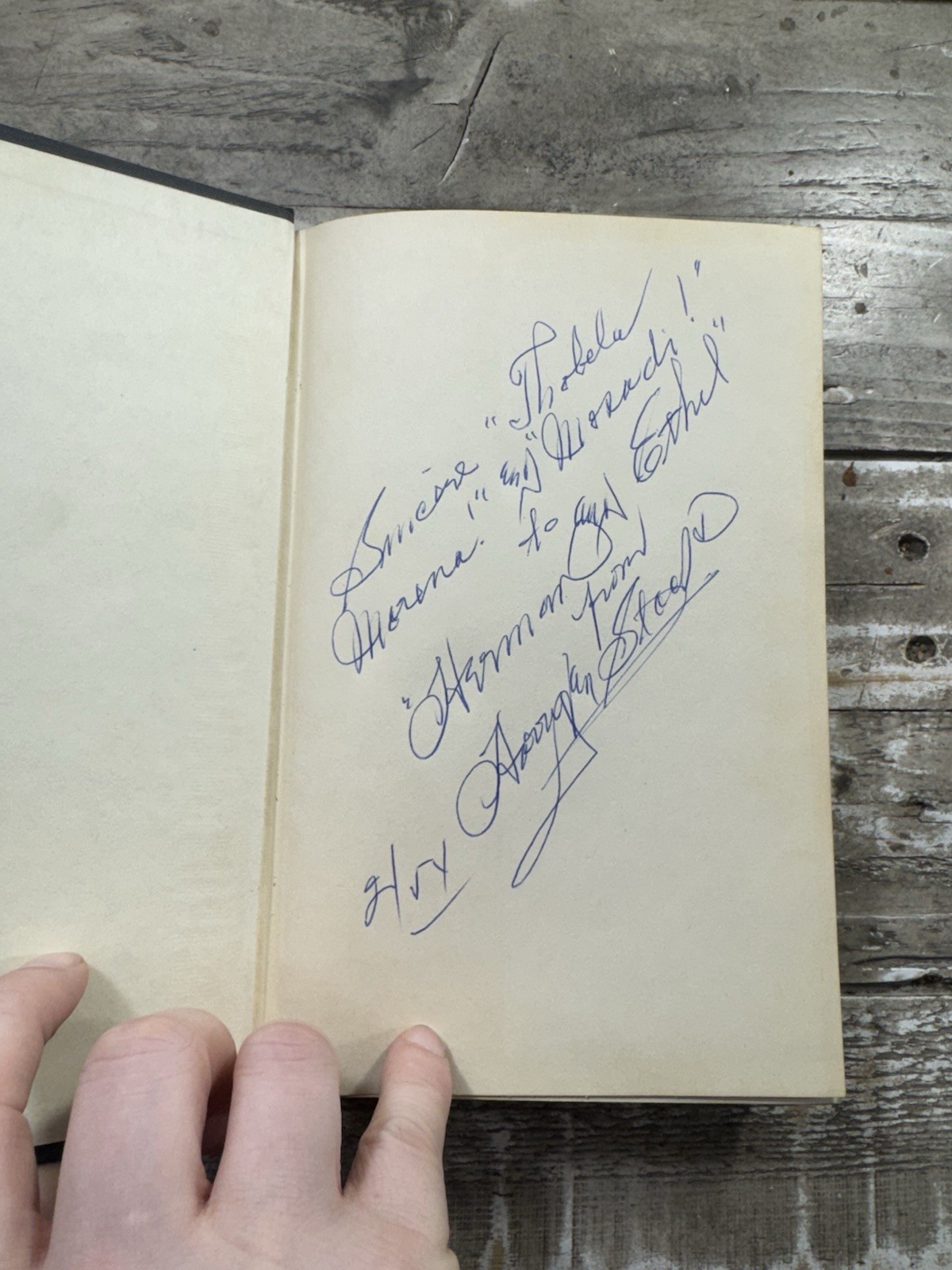 1954 Vintage Novel “Flames of Darkness” Dust Jacket, SIGNED H. Van Stack