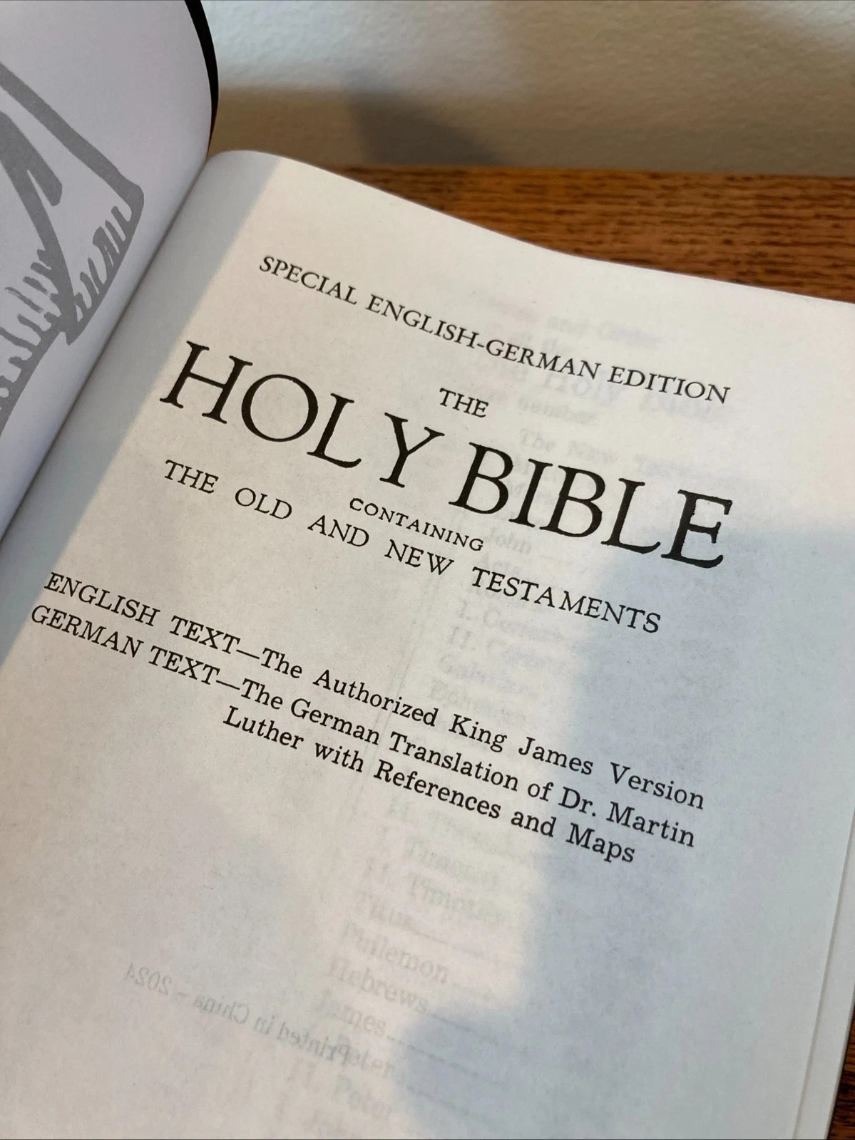 English/German Parallel Bilingual Bible KJV Luther Heilige Schrift