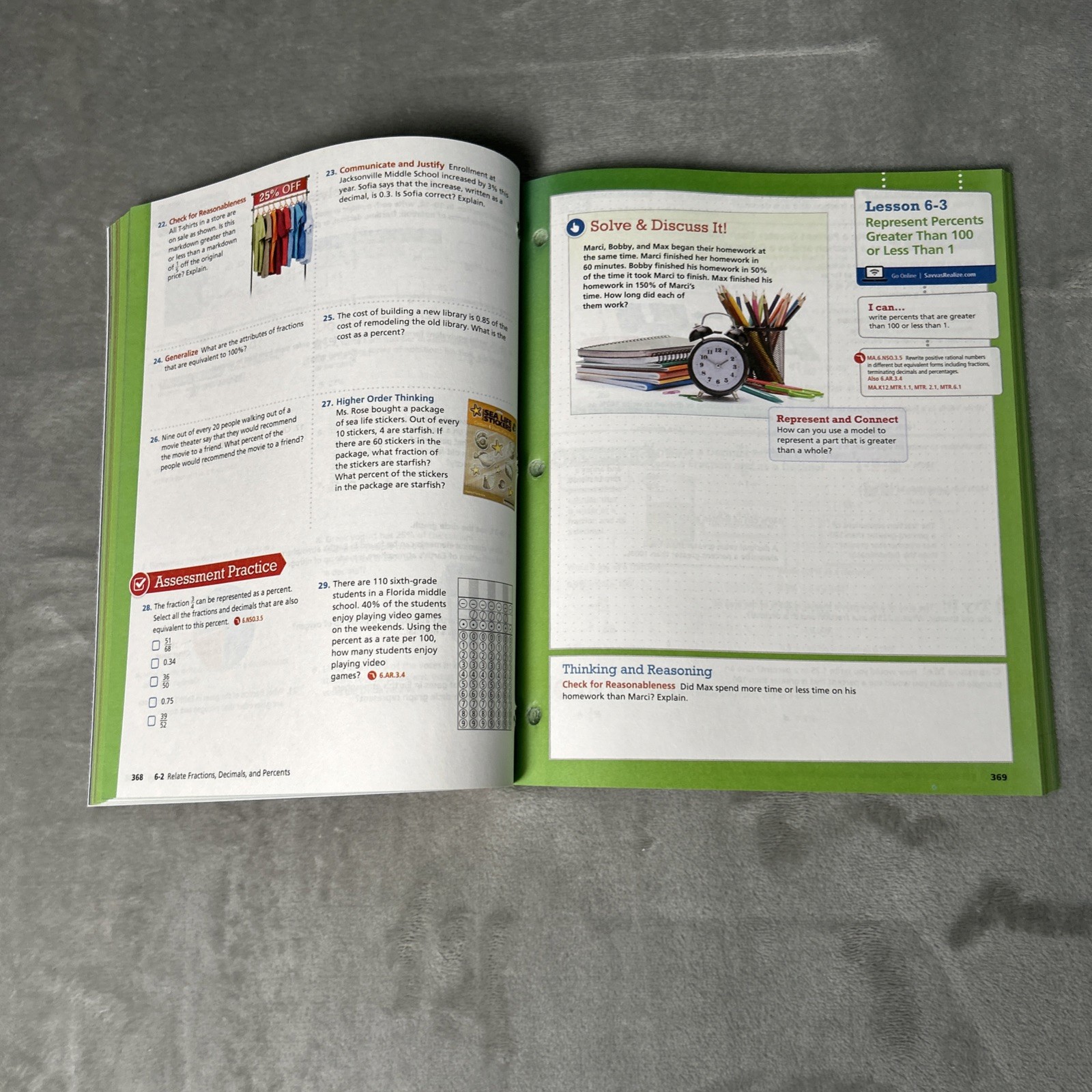 Grade 6 Envision Mathematics Florida BEST Student Edition Volume 2 2023 NEW