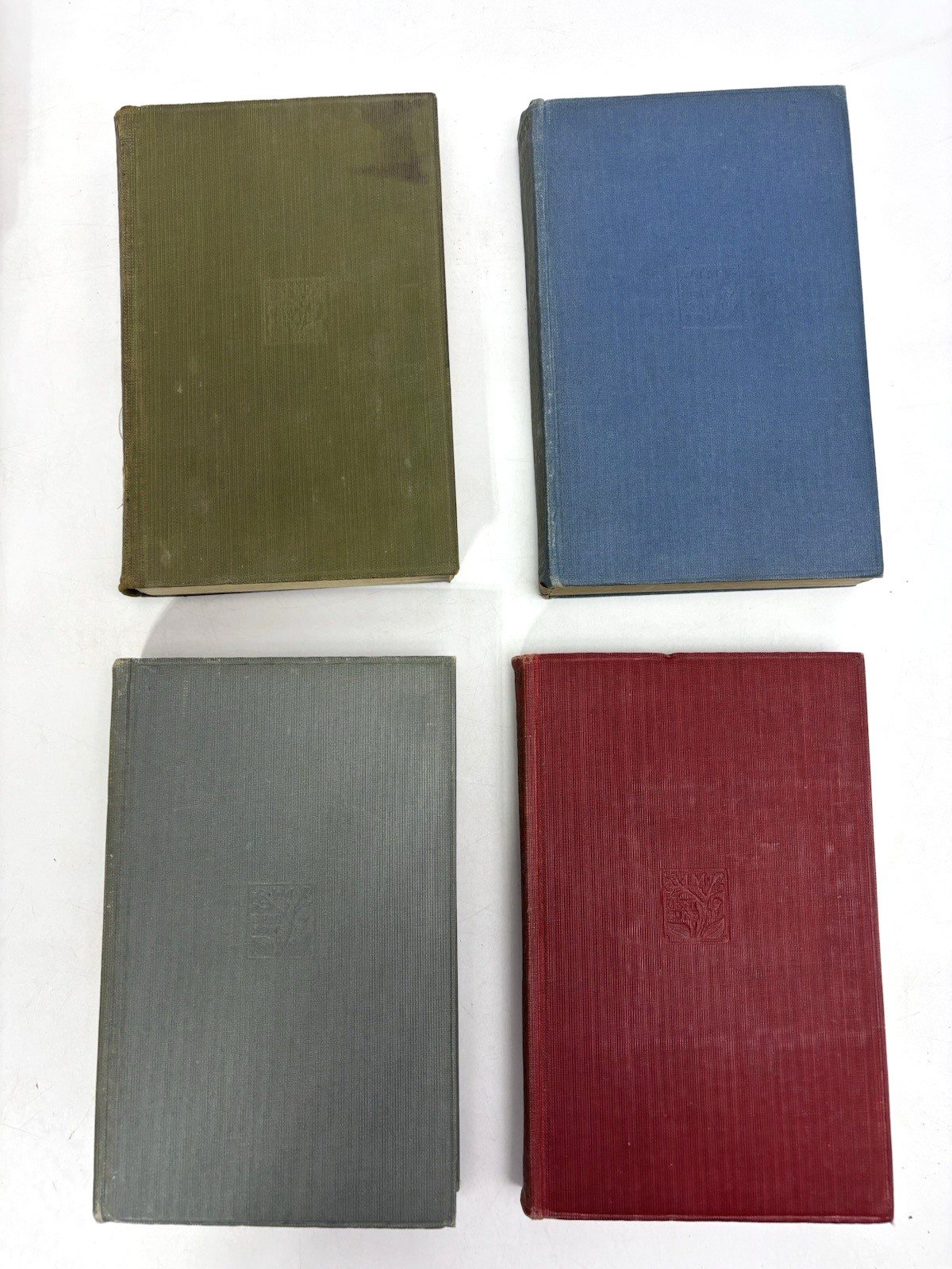 Small Distressed Old Books for Decoration. 16cm shelf space. 17.5cm Tall