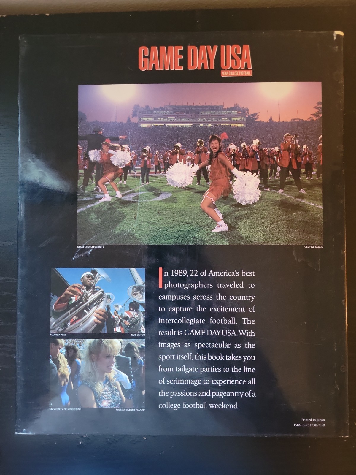 Game Day USA – NCAA College Football Book by Frank Conroy (1990 Hardcover)