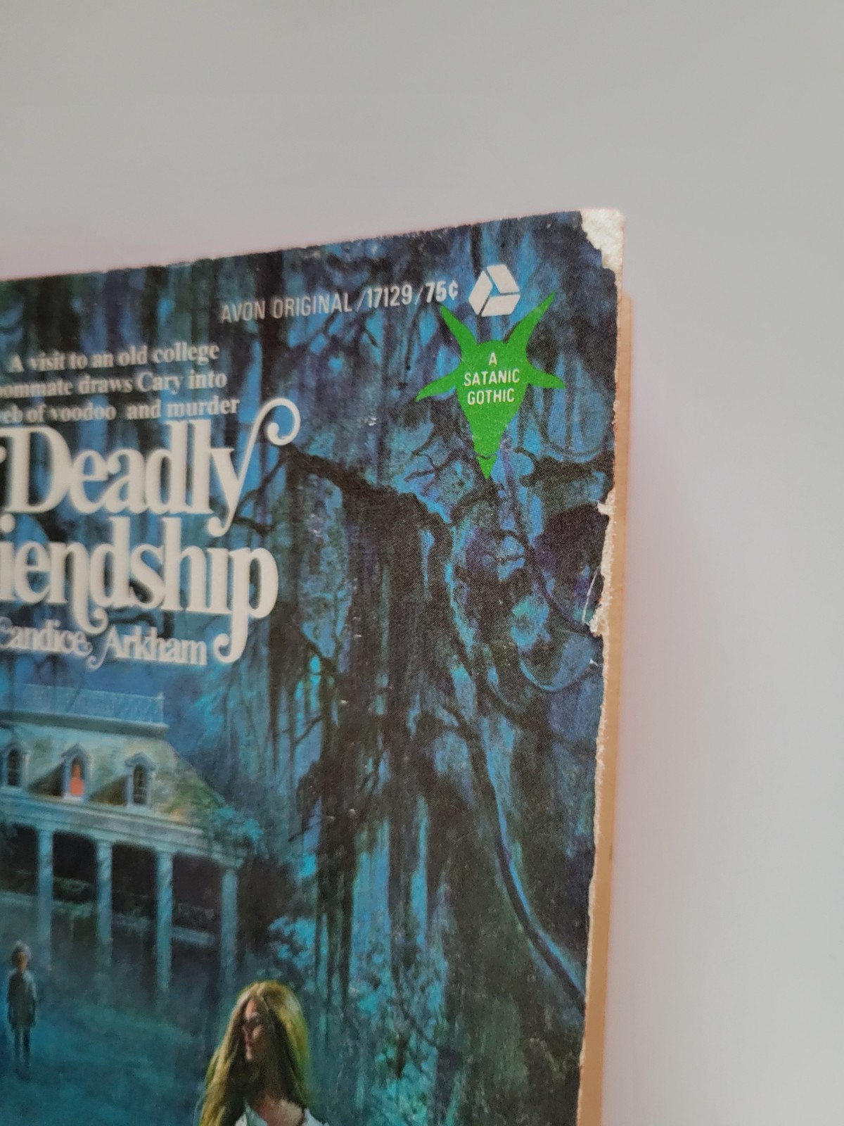 1973 DEADLY FRIENDSHIP CANDACE ARKHAM SATANIC GOTHIC PAPERBACK AVON HORROR 1ST