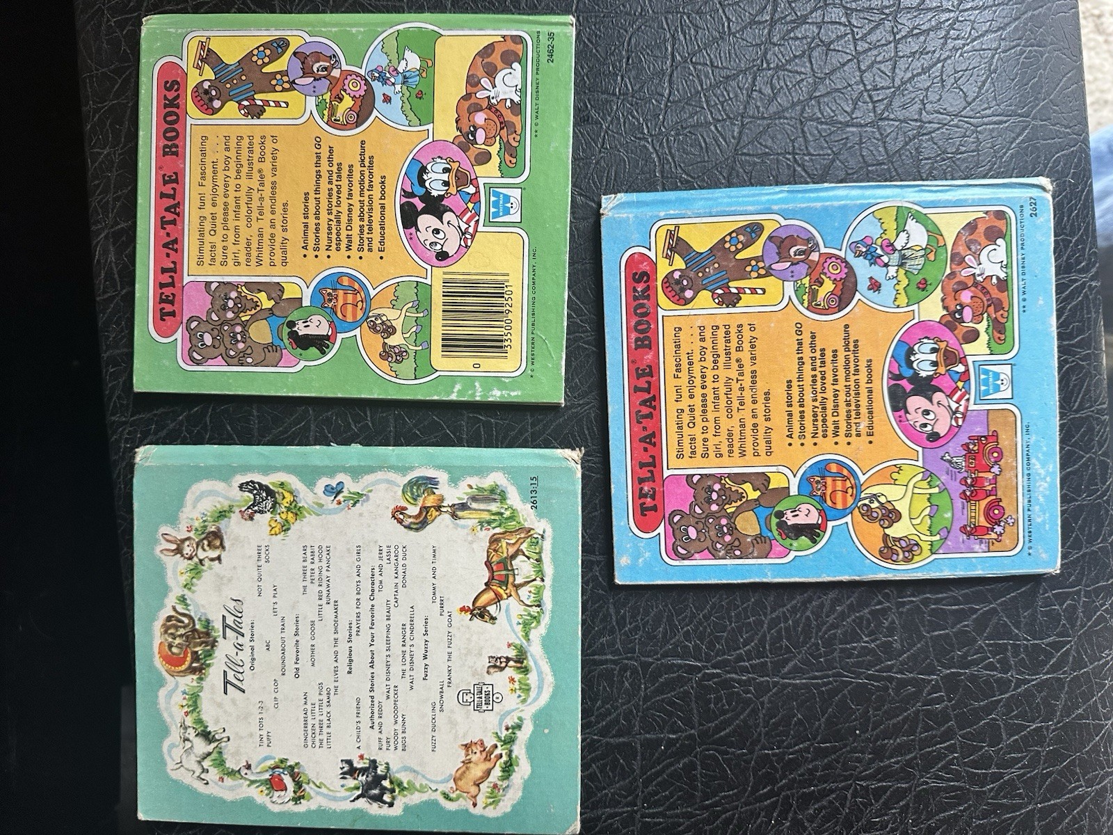 Set of 3 Vintage Tell-A-Tale Children’s Books Hardcover Whitman Publishing