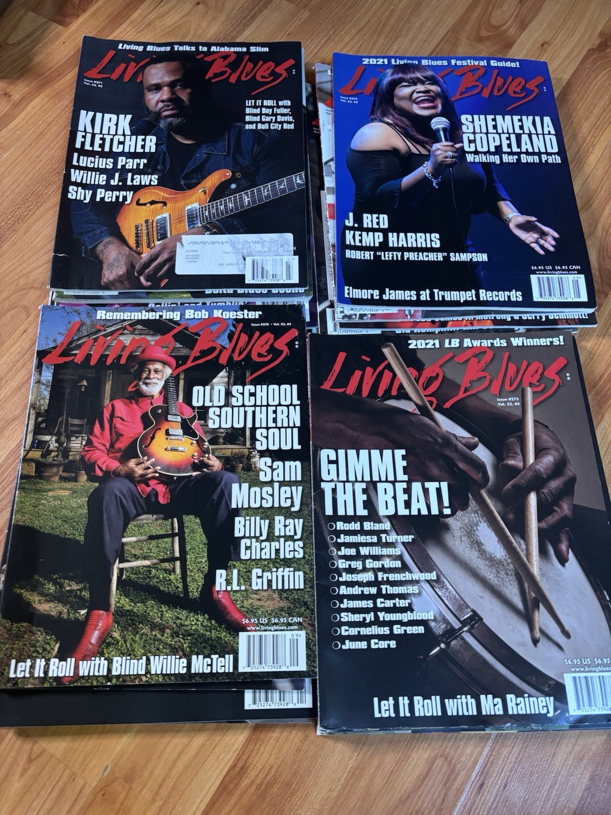 Lot x 20 Living Blues Magazine 2014 2016 2017 2018 2020 2021 Music (B)