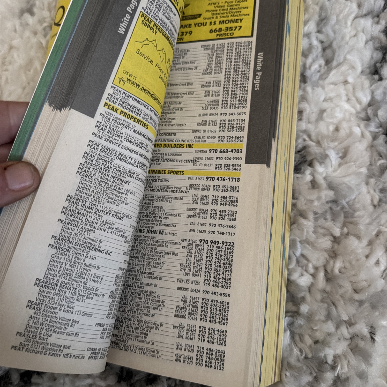 2004 QwestDex VAIL SUMMIT COUNTY/Leadville 719 970 Yellow/White Pages Phone Book