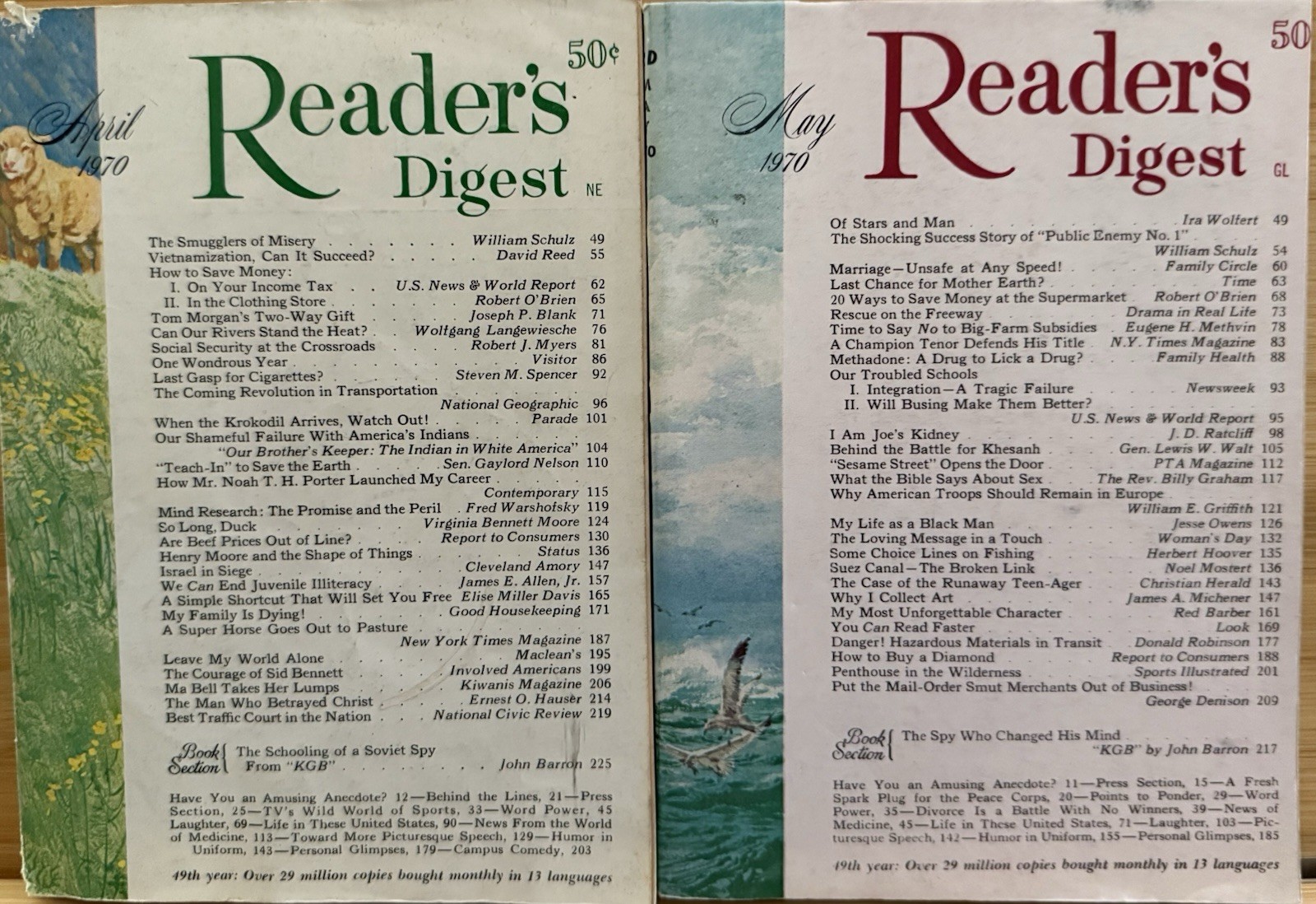 1970 April May READER’S DIGEST MAGAZINE Vintage Retro Timeless Short Stories