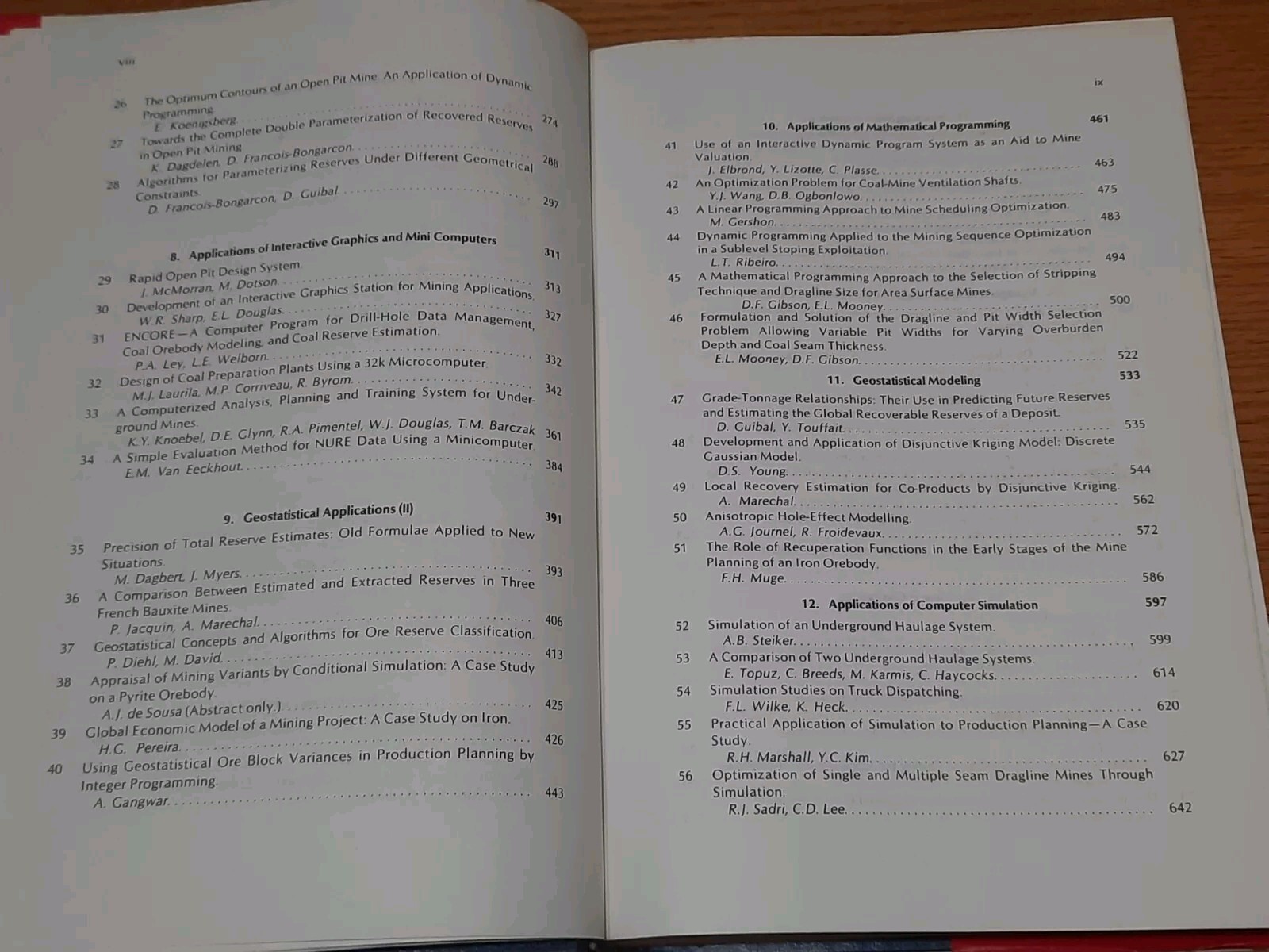 17th Application of Computers Operations Research in the Mineral Industry APCOM
