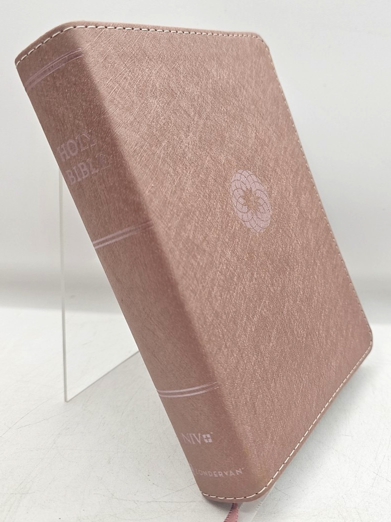 NIV Compact Bible Red Letter Comfort Print Pink 2022 Zondervan 8.5 Print Size