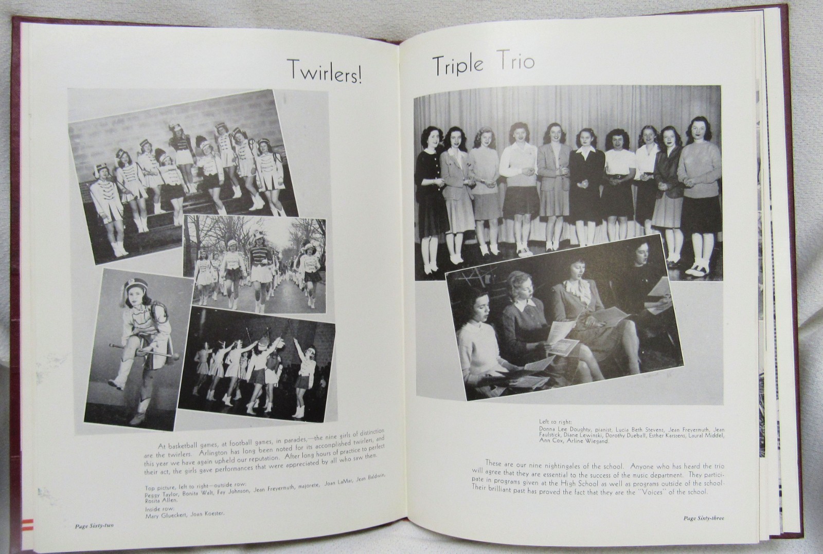 1946 The Heights Arlington Heights Illinois High School Yearbook Book