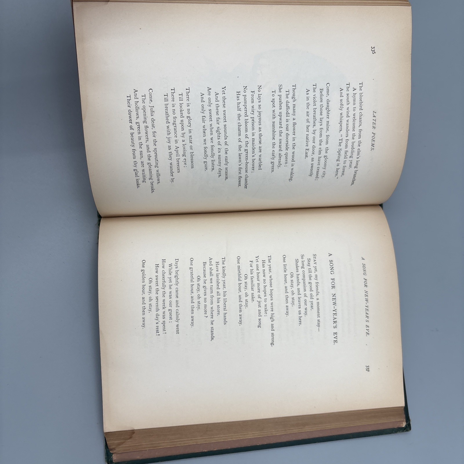 Bryant’s Poetical Works 1878 William Cullen Gilt New York Appleton HC Green
