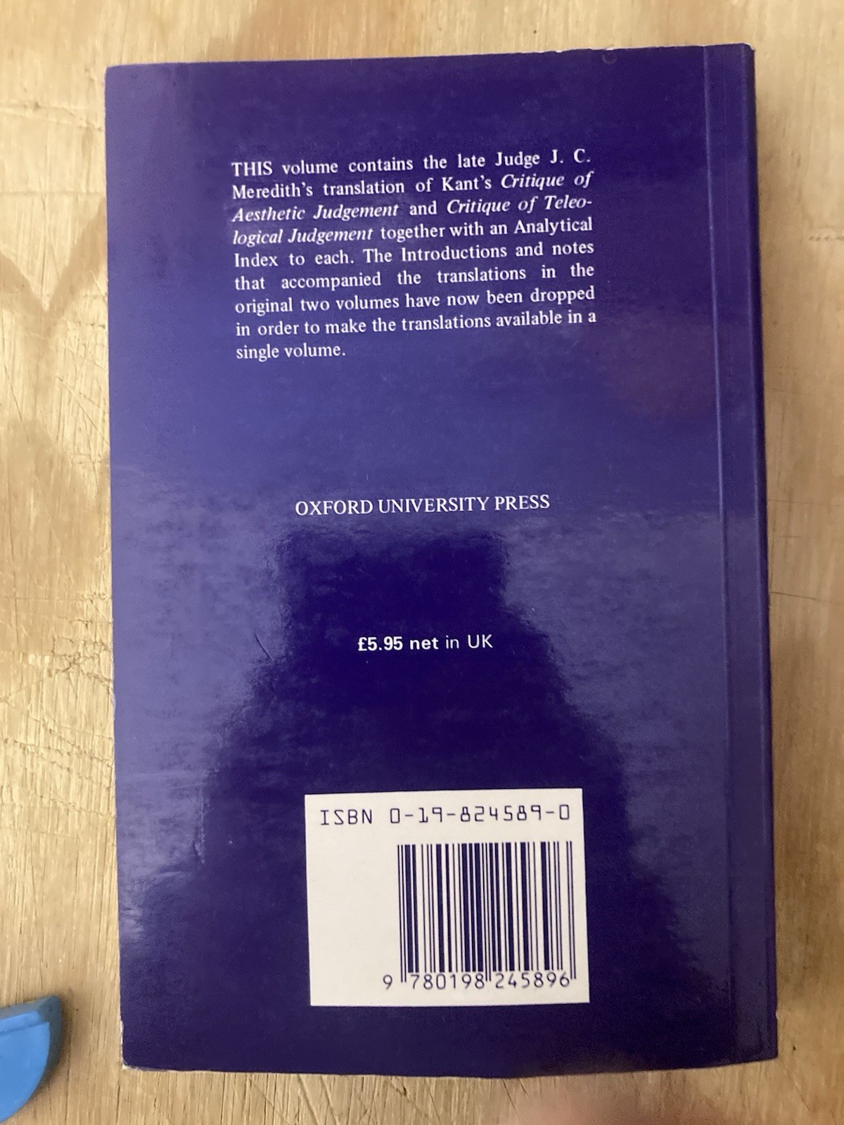 Kant Critique of Judgement oxford