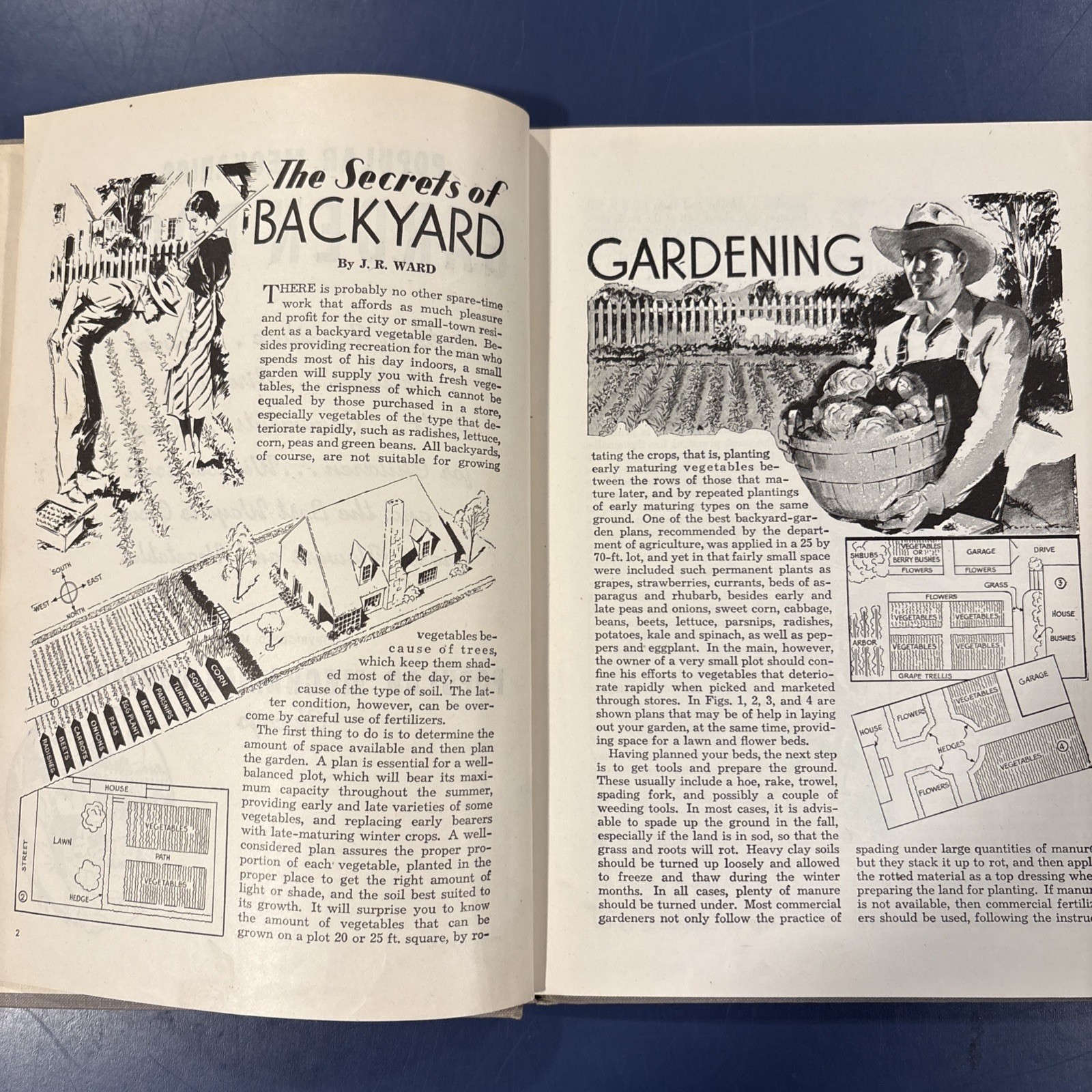 1942 Popular Mechanics Press Garden Book, HC, Chicago