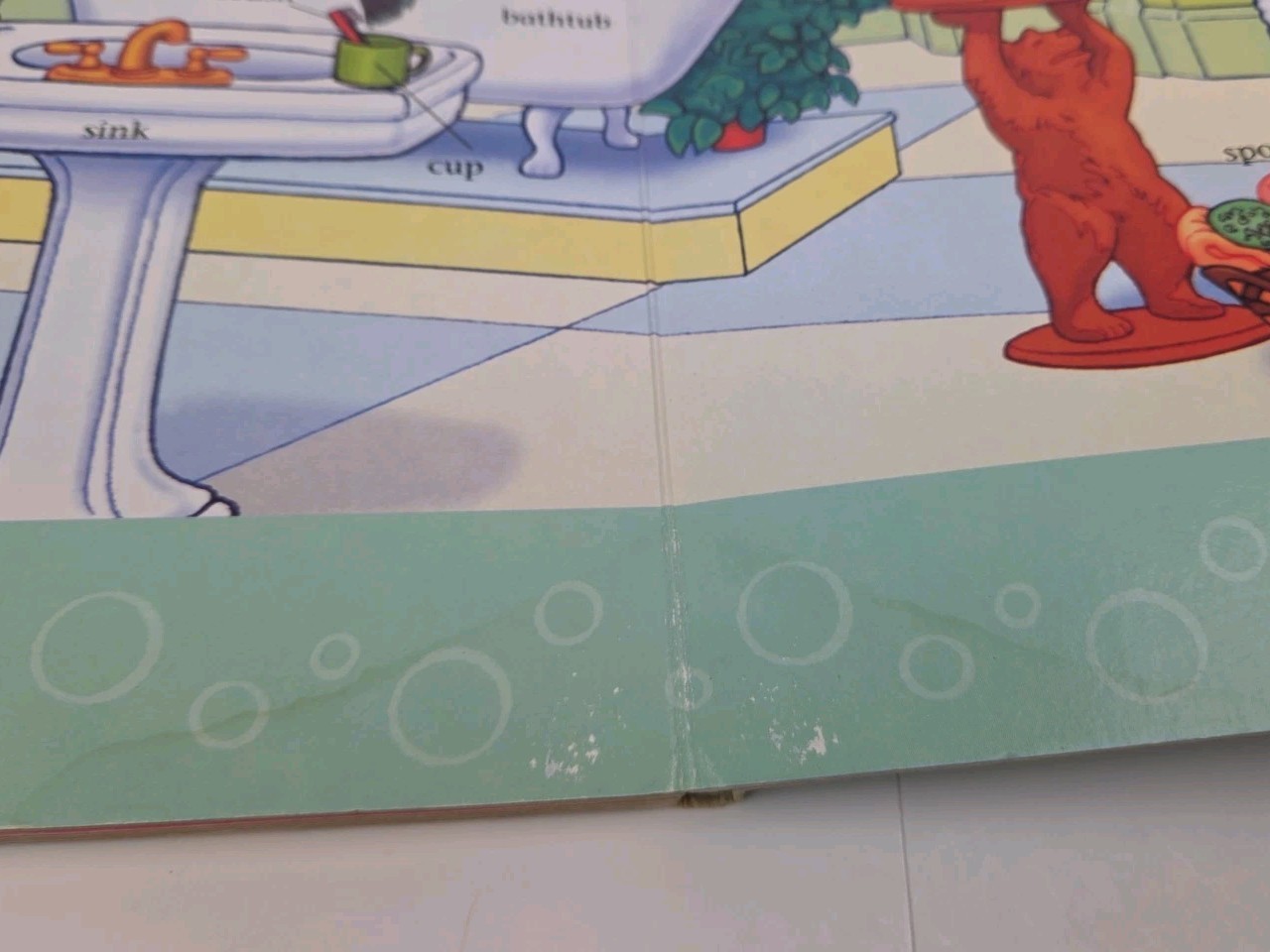 Bear In The Big Blue House A Book Of First Words Board Oversize Book – 2000 VTG