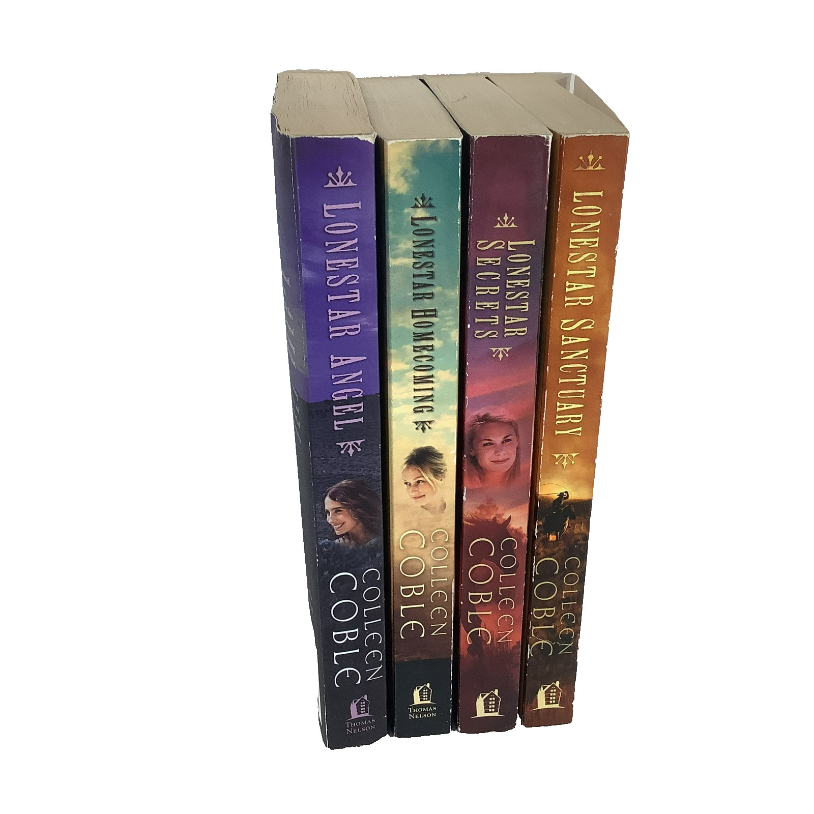 Colleen Coble Lonestar Series 1-4 Lot of 4 Trade PBs VG Christian Fiction