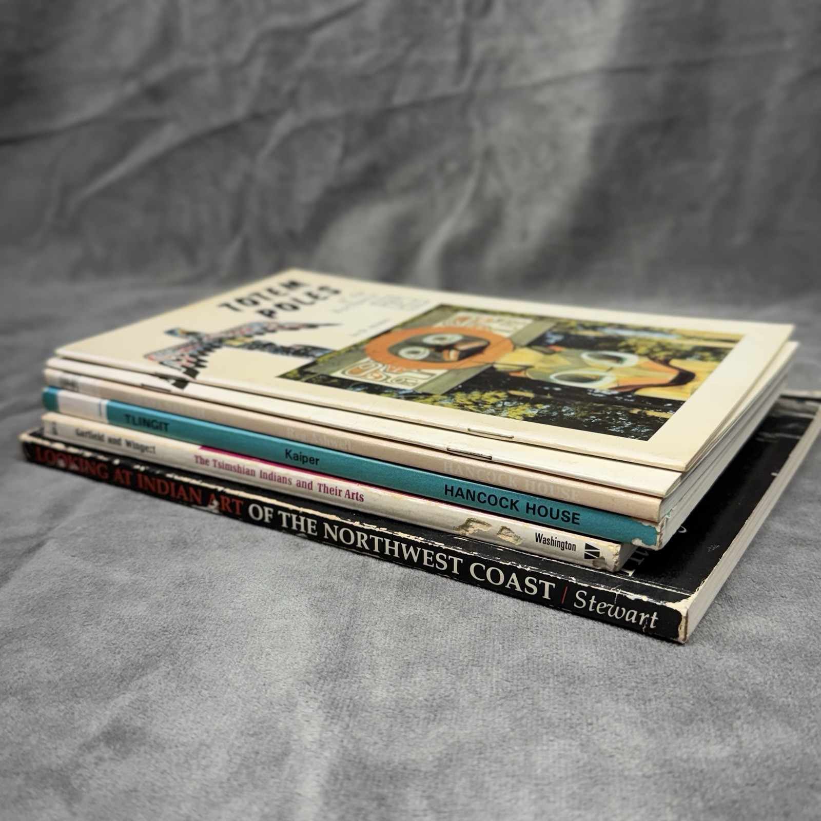 Vintage Lot of 6 PNW Native American Art & Culture Book Totem Poles & Legends