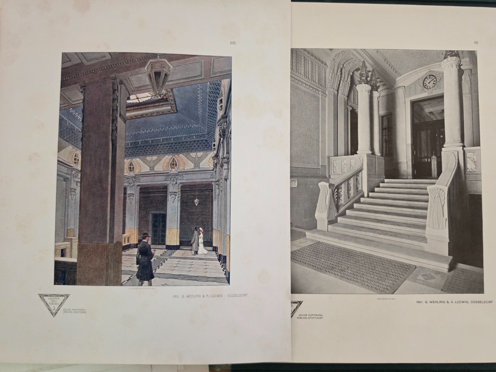 1904 Moderne Bauformen – M. J. Gradl – 84 Mostly Color Plates – Art Nouveau