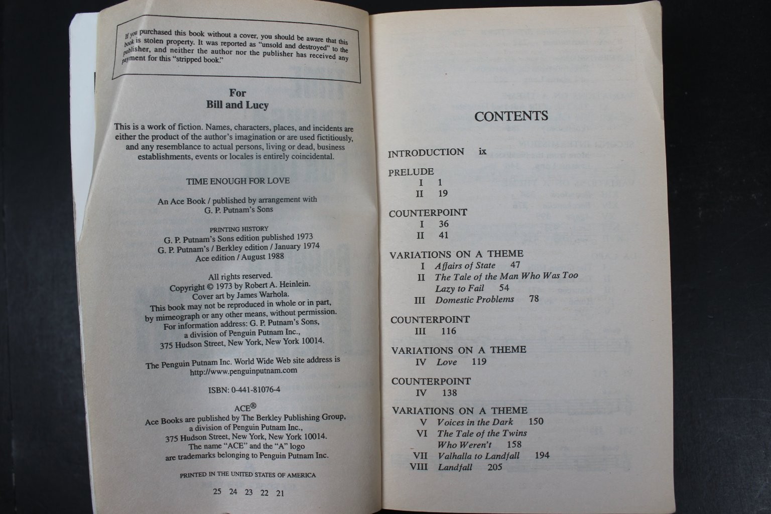 Time Enough for Love Robert A. Heinlein 1988 Science Fiction Ace Books