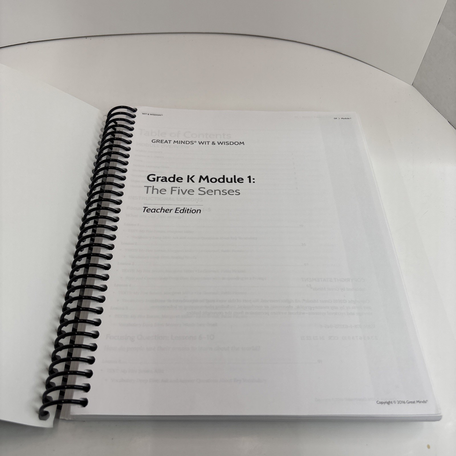 Great Minds Grade K Modules 1-4 Lot Teacher’s Edition