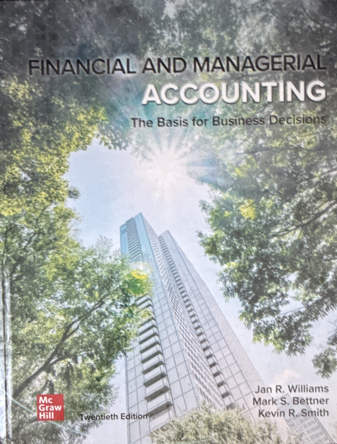 McGraw Hill Financial & Managerial Accounting 20th Ed HC ISBN 9781264445240