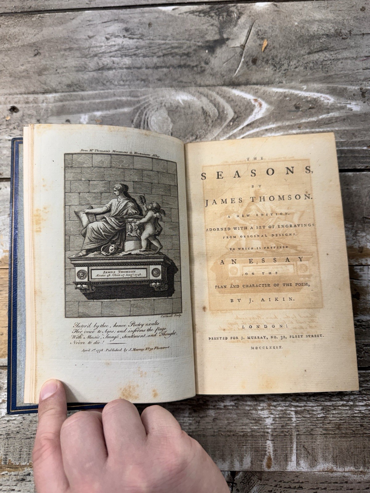 1779 – Poetry – The Seasons – James Thomson – 7 Plates – Fine Binding