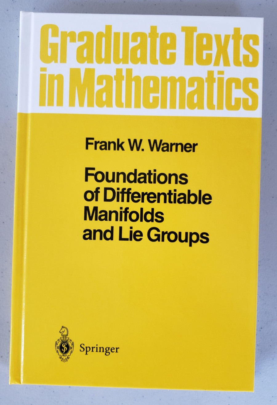 Foundations Differentiable Manifolds Lie Groups Warner Springer GTM 94 NEW NOS