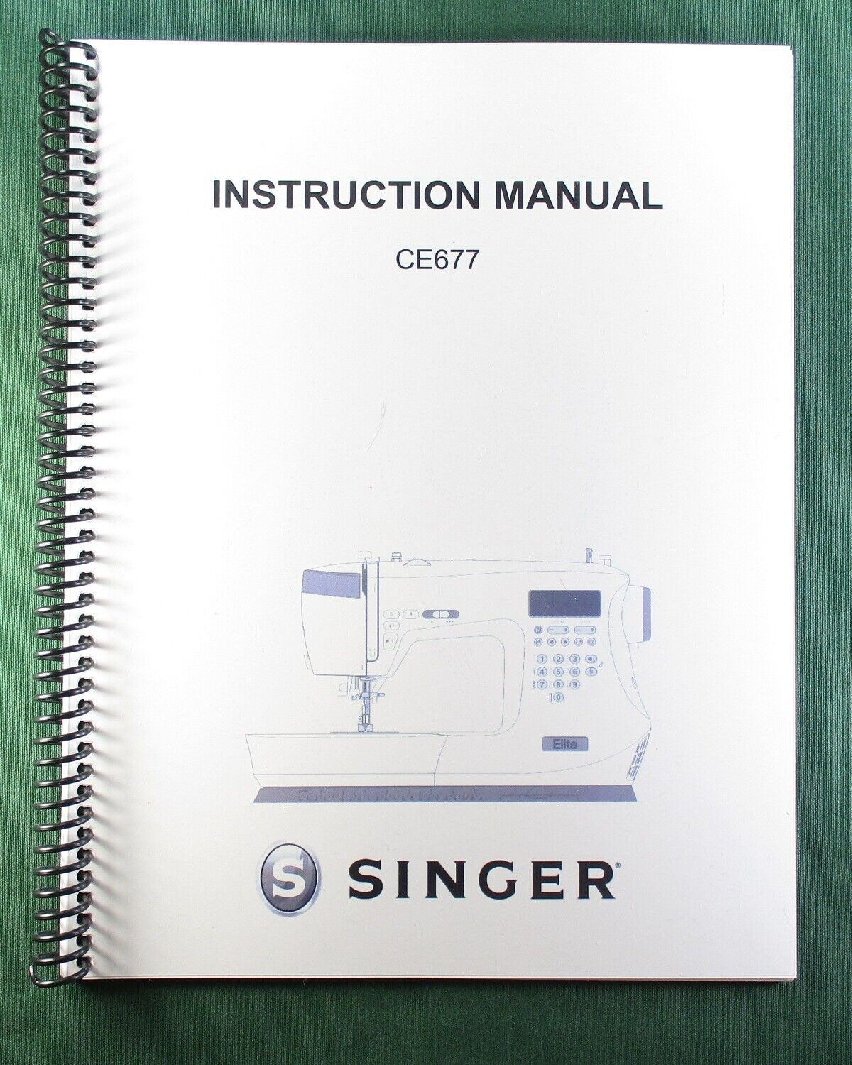 Singer CE677 Instruction Manual: 44 Pages & Protective Covers!