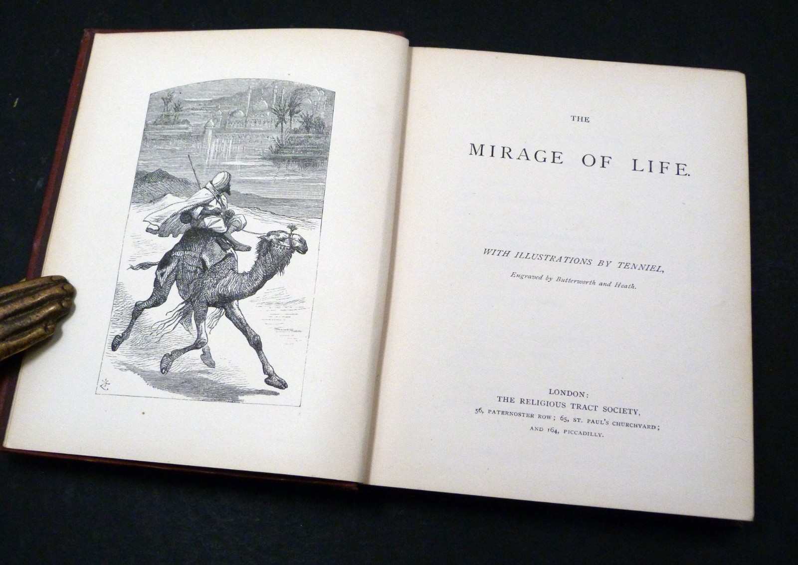 WILLIAM HAIG MILLER signed The Mirage of Life 1867 1st illustrated JOHN TENNIEL