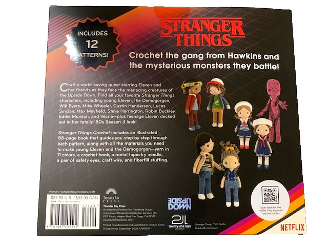 BRAND NEW Stranger Things Crochet Kit – Instruct for 12 Figures SEALED & PERFECT