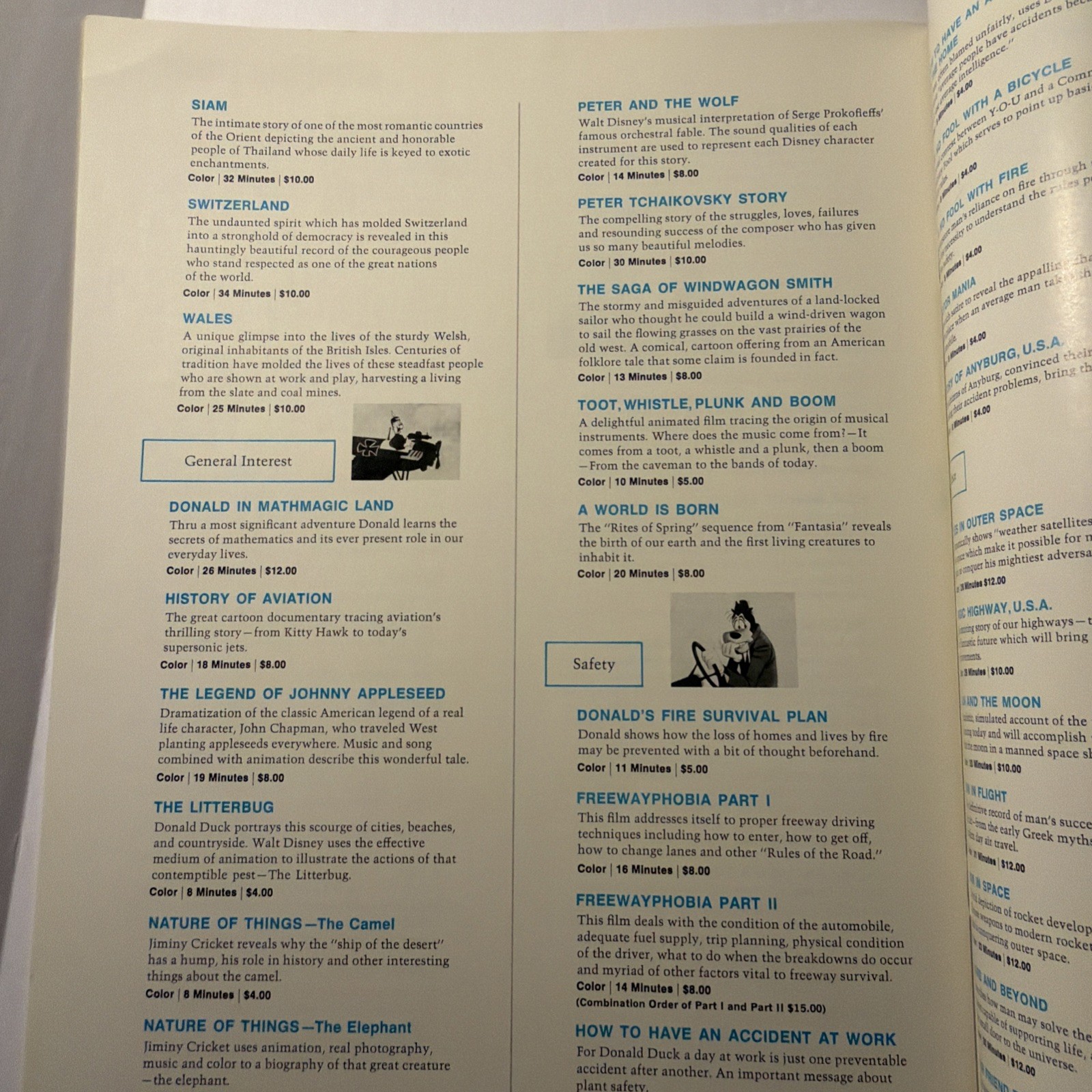 Walt Disney 1971-1972 Original Catalog 16mm Films For Rental Movie Magazine