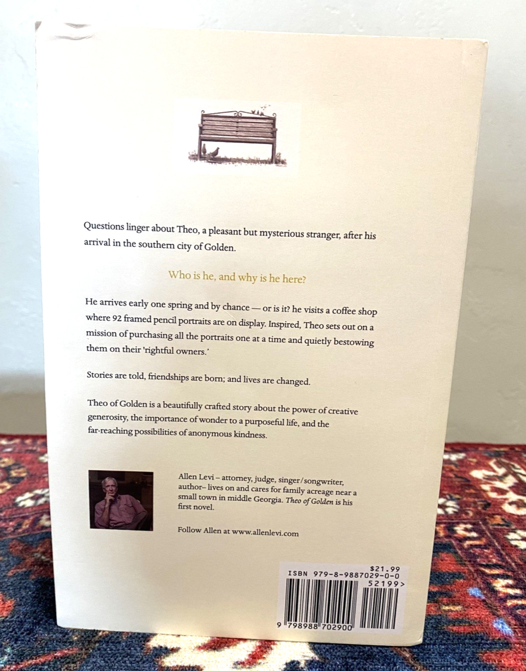 Theo of Golden, Paperback, Self Published 2023, Very Good Condition