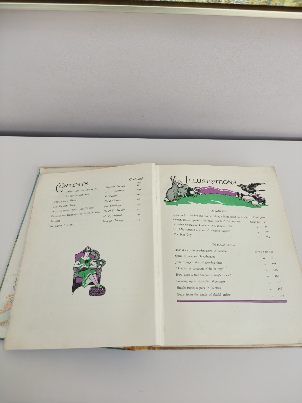 Vintage Collins’ Schoolgirls Annual 1930s Hardback Gt Britain 264 Pages Heavy