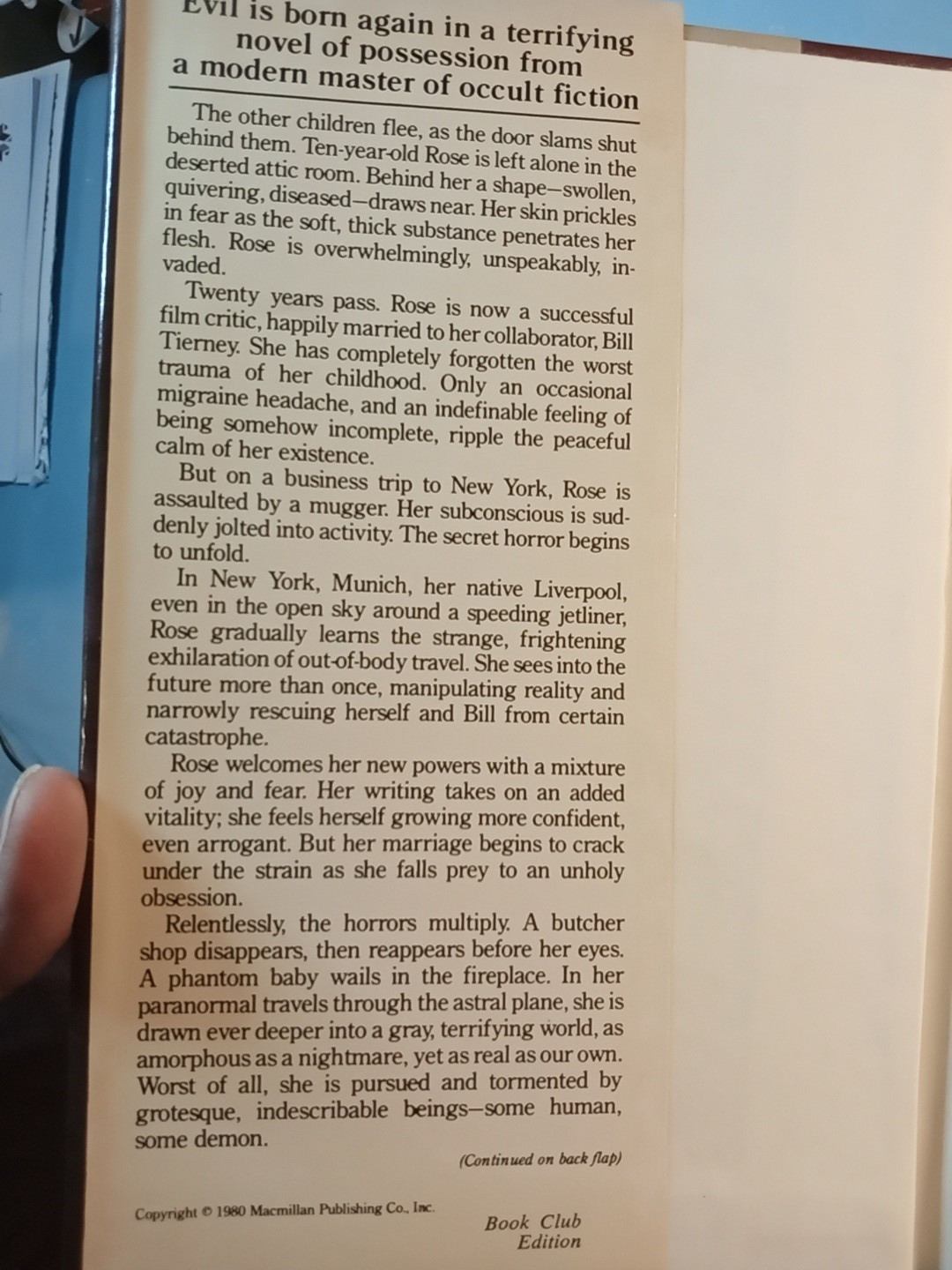 The Parasite by Ramsey Campbell 1980 Harcover Dust Jacket BCE