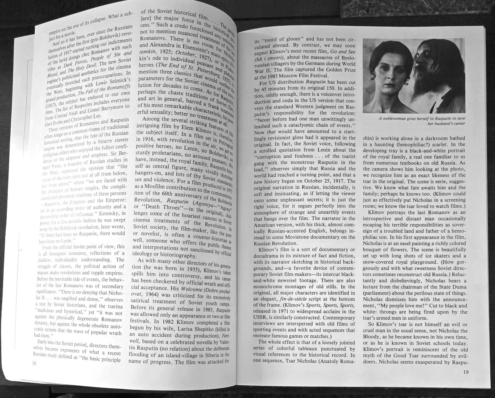 Film Quarterly Fall 1986 Booklet