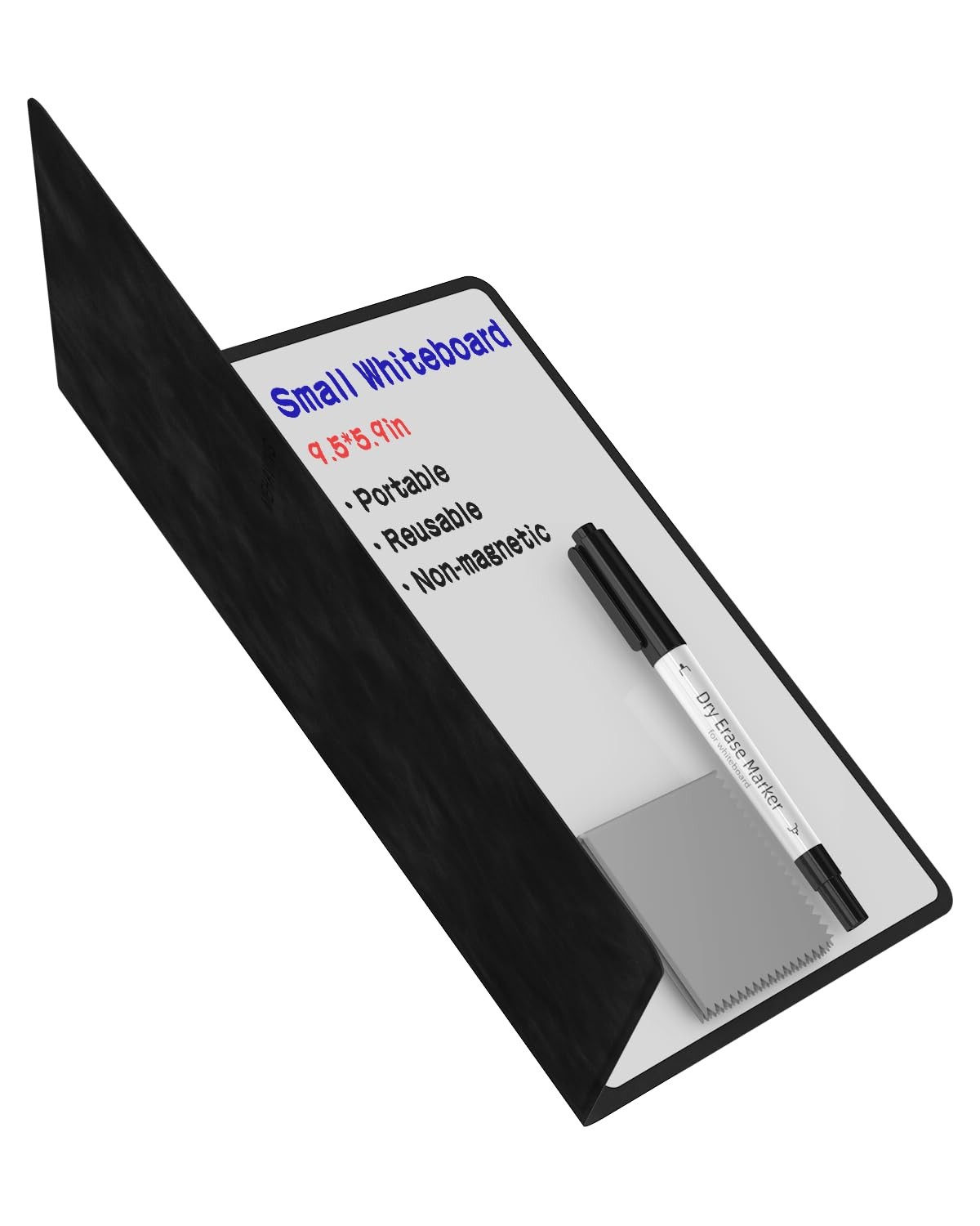 Portable Small White Board Dry Erase Board, Reusable 9.5 * 6.6in Notebook Mem…