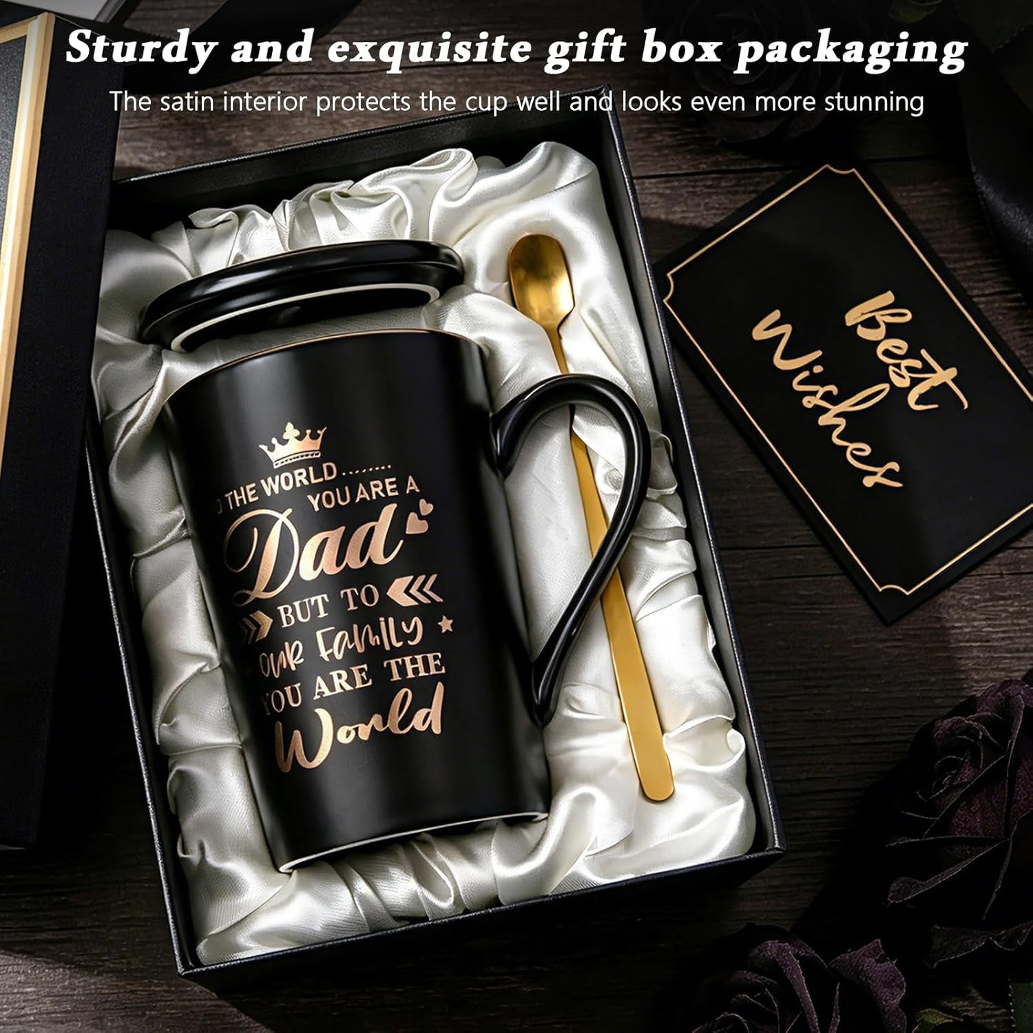 Memorable 14oz Coffee Mug for Dad – Thoughtful Father’s Day Present in Gift Box