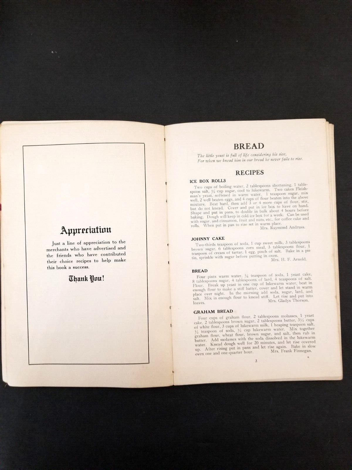 Vintage 1940’S “Woman’s Club” Cookbook, SEWARD & NA-AU-SAY/105 Pages/8.5″ x 5.5″