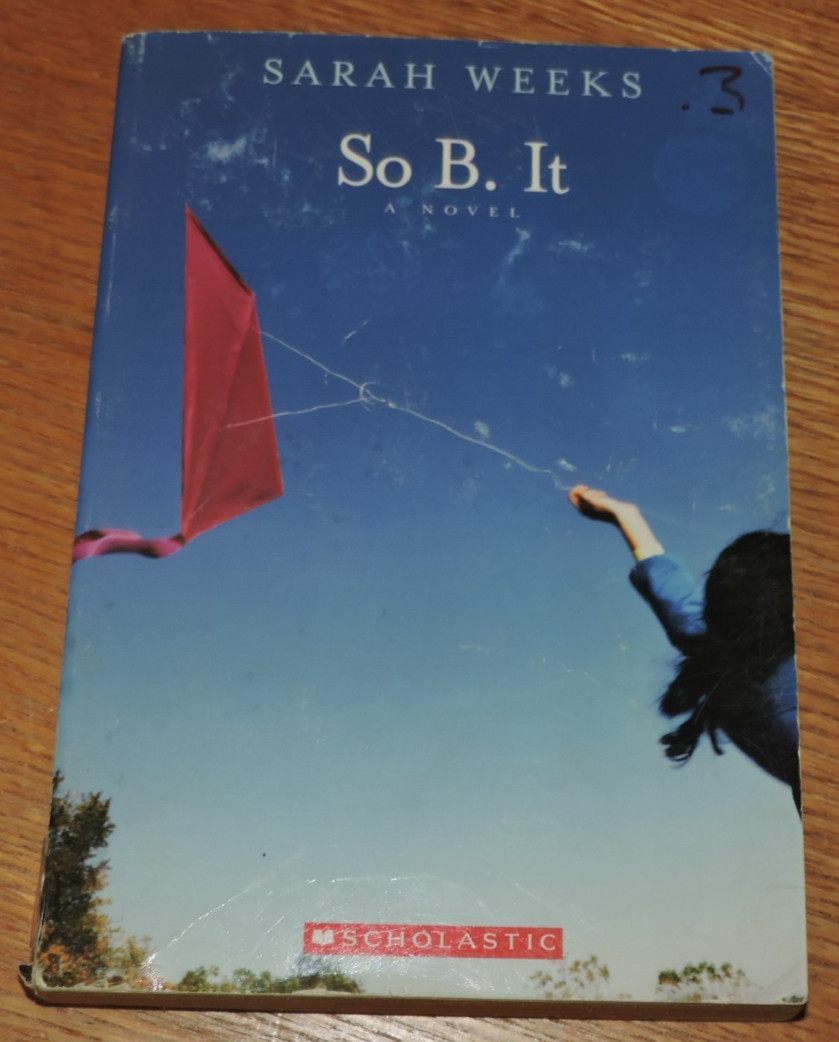 So B. It Novel by Sarah Weeks paperback 2004 243 pages
