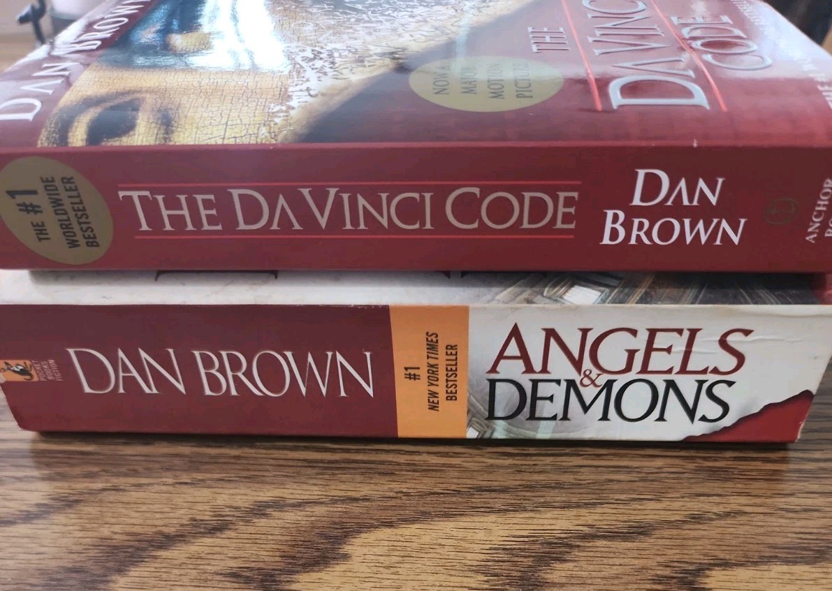 Dan Brown Lot Of 2 Mystery Suspense Paperback Novels