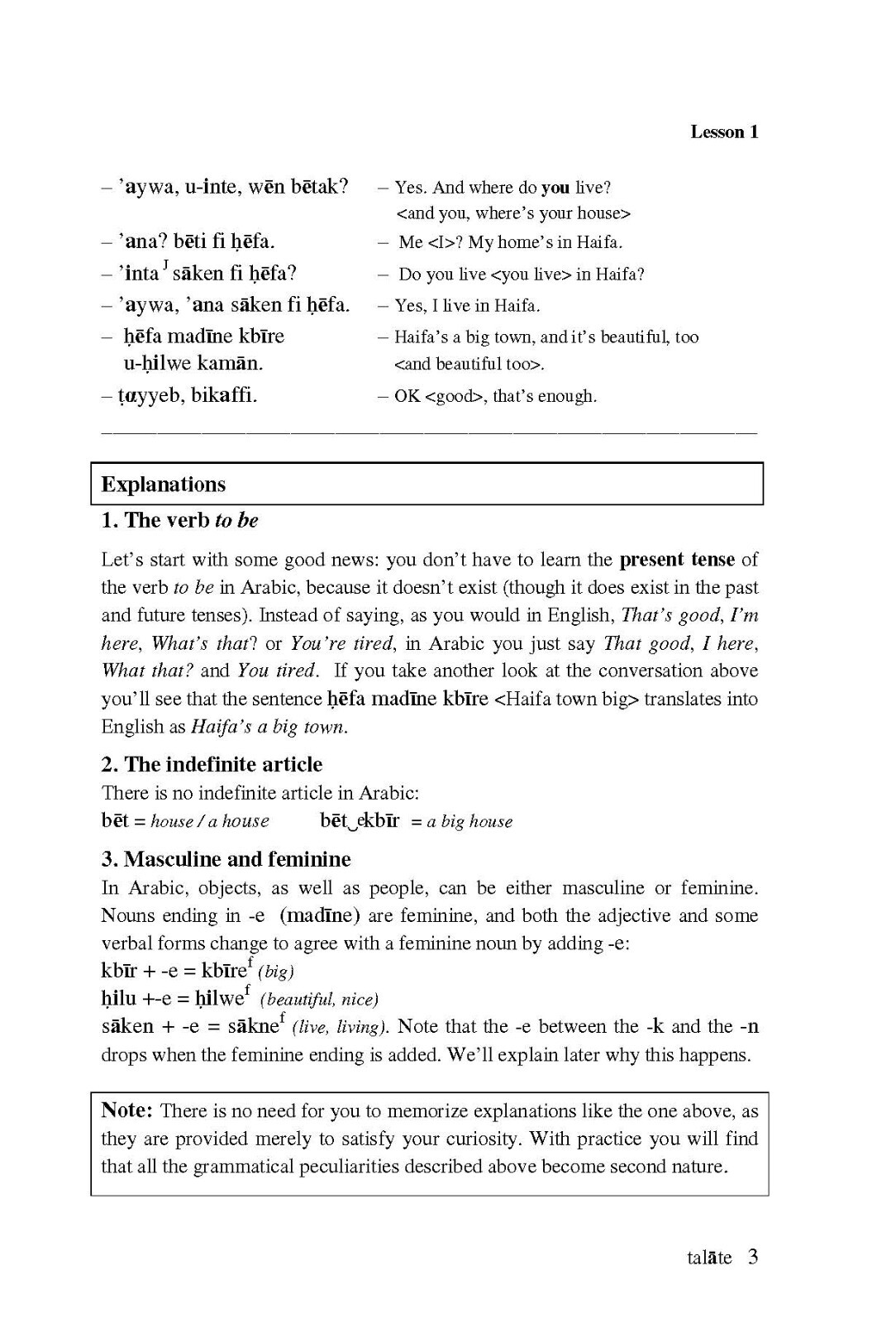 Speaking Arabic vol .1, Self-Instruction Course in Conversational Eastern Arabic