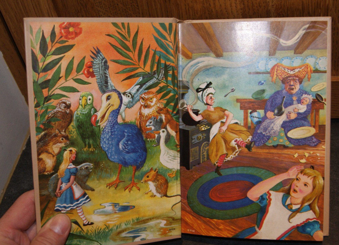 1961 Alice in Wonderland The Children’s Classics HC Lewis Carroll Illustrated