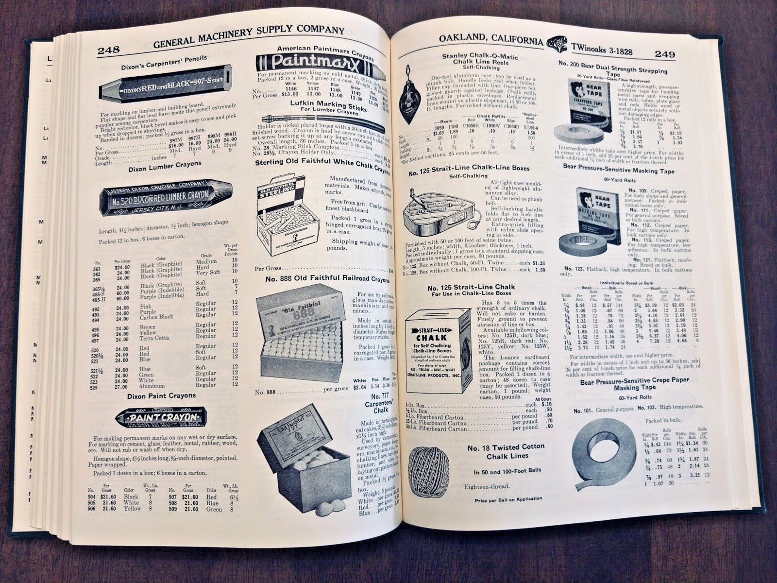 General Machinery Supply Company Industrial Oakland California CA 1959
