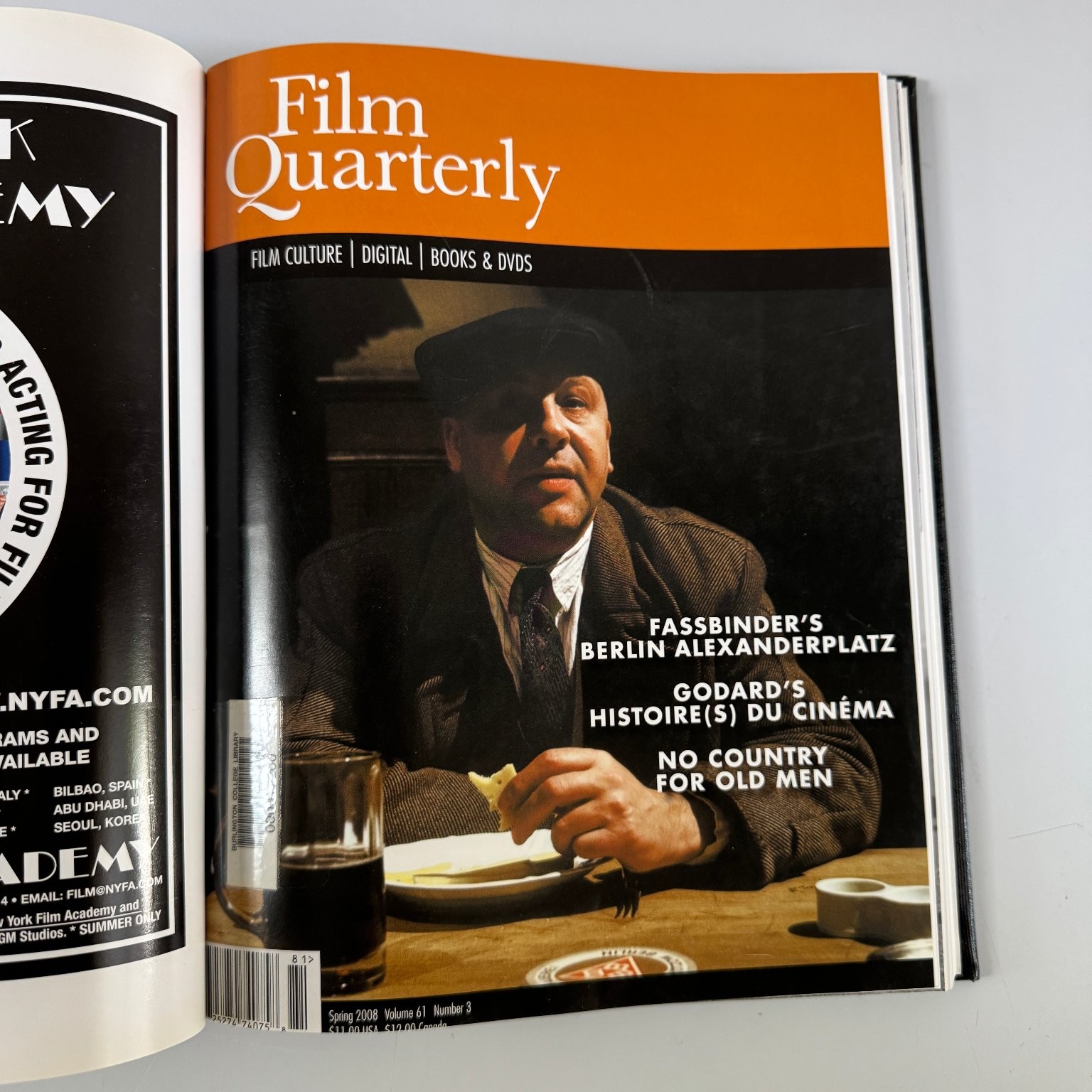 Film Quarterly Magazine Lot 2007-2008 Full Year Volume 61 Film Culture Books