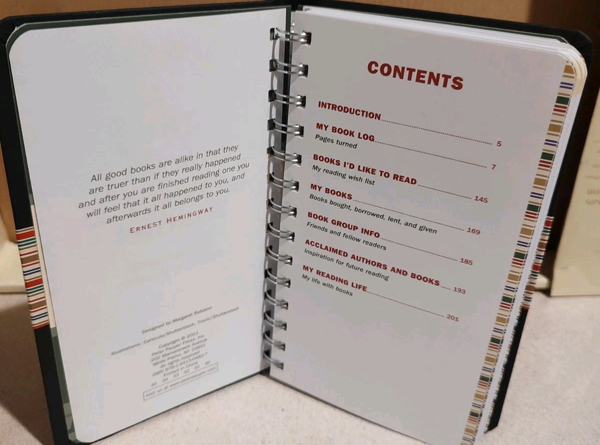 The Book Lover’s Journal My Personal Reading Record 216 Pages to Record Pauper
