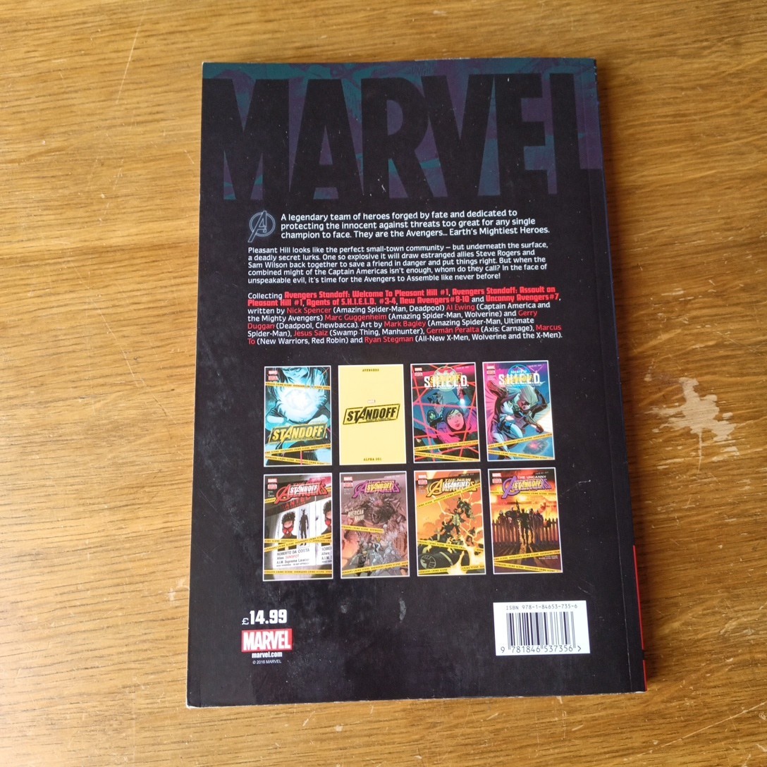 AVENGERS STANDOFF Vol. 1 Marvel 416 Pages Paperback First Printing 2016 Graphic