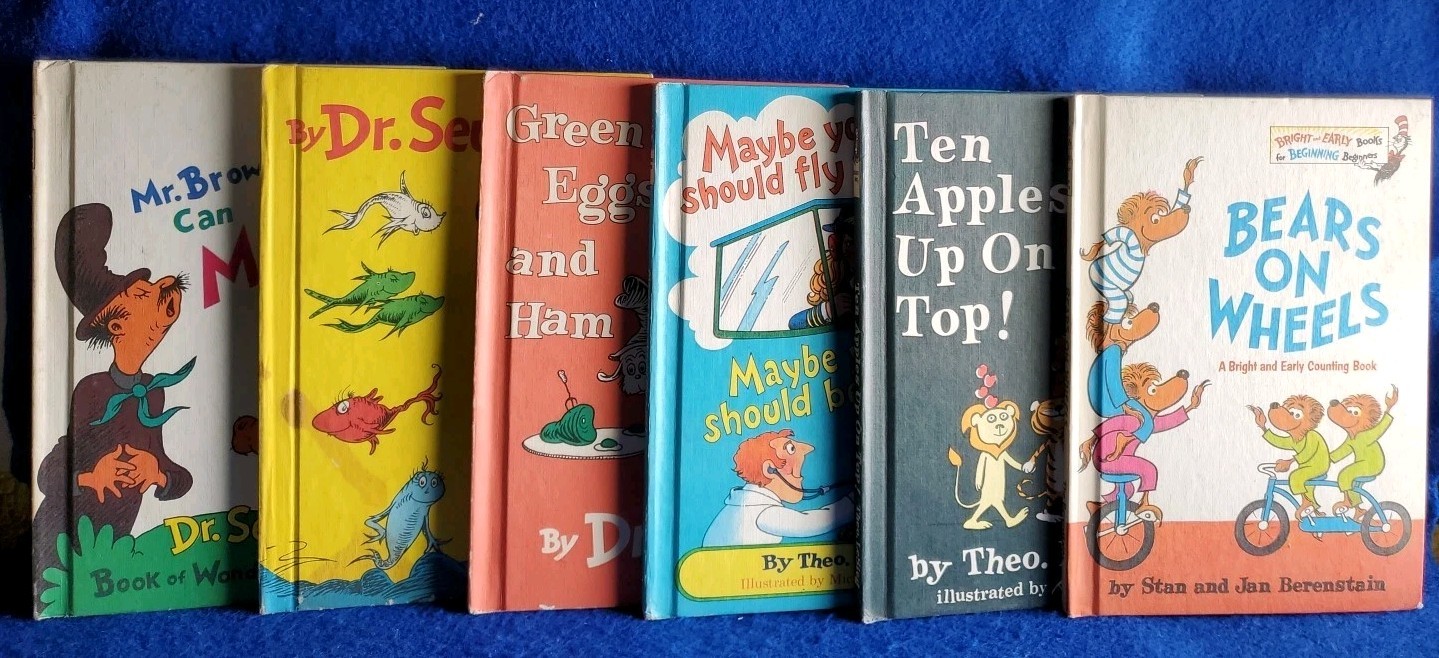 Lot of 38 Vintage Children’s Beginner Books Dr. Seuss Berenstains & More 1960-80