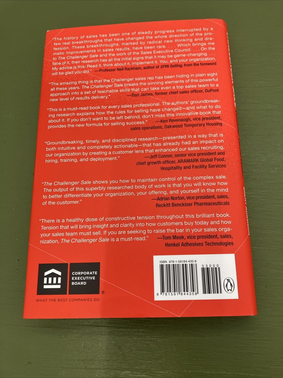 The Challenger Sale : Taking Control of the Customer Conversation by Brent…