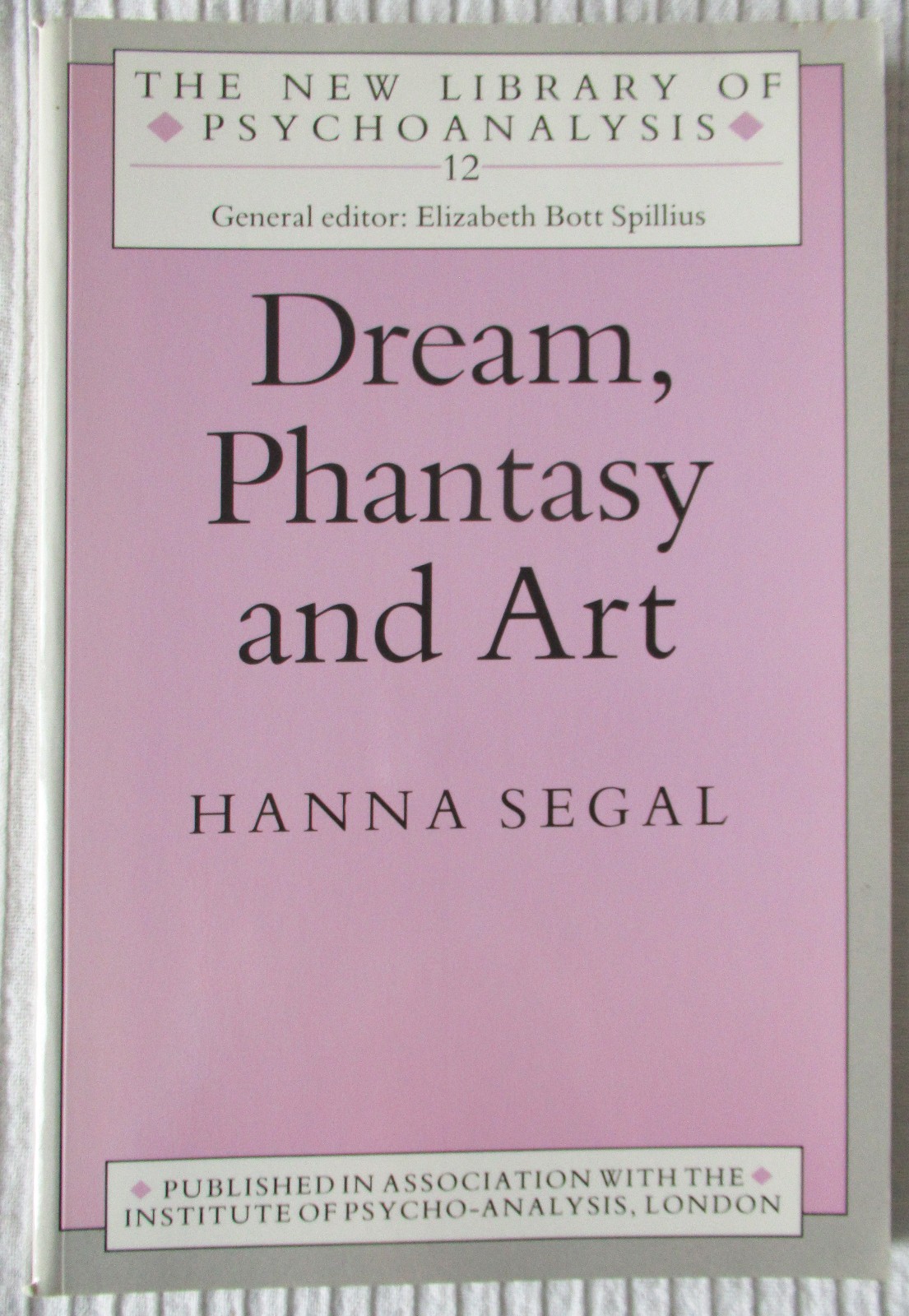Dream, phantasy and art by Hanna Segal (1991, trade pbk) Very good condition