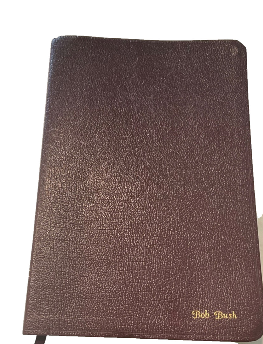 Bible NIV 1984 Large Print Thinline Burgundy Bonded Leather Unmarked Condition