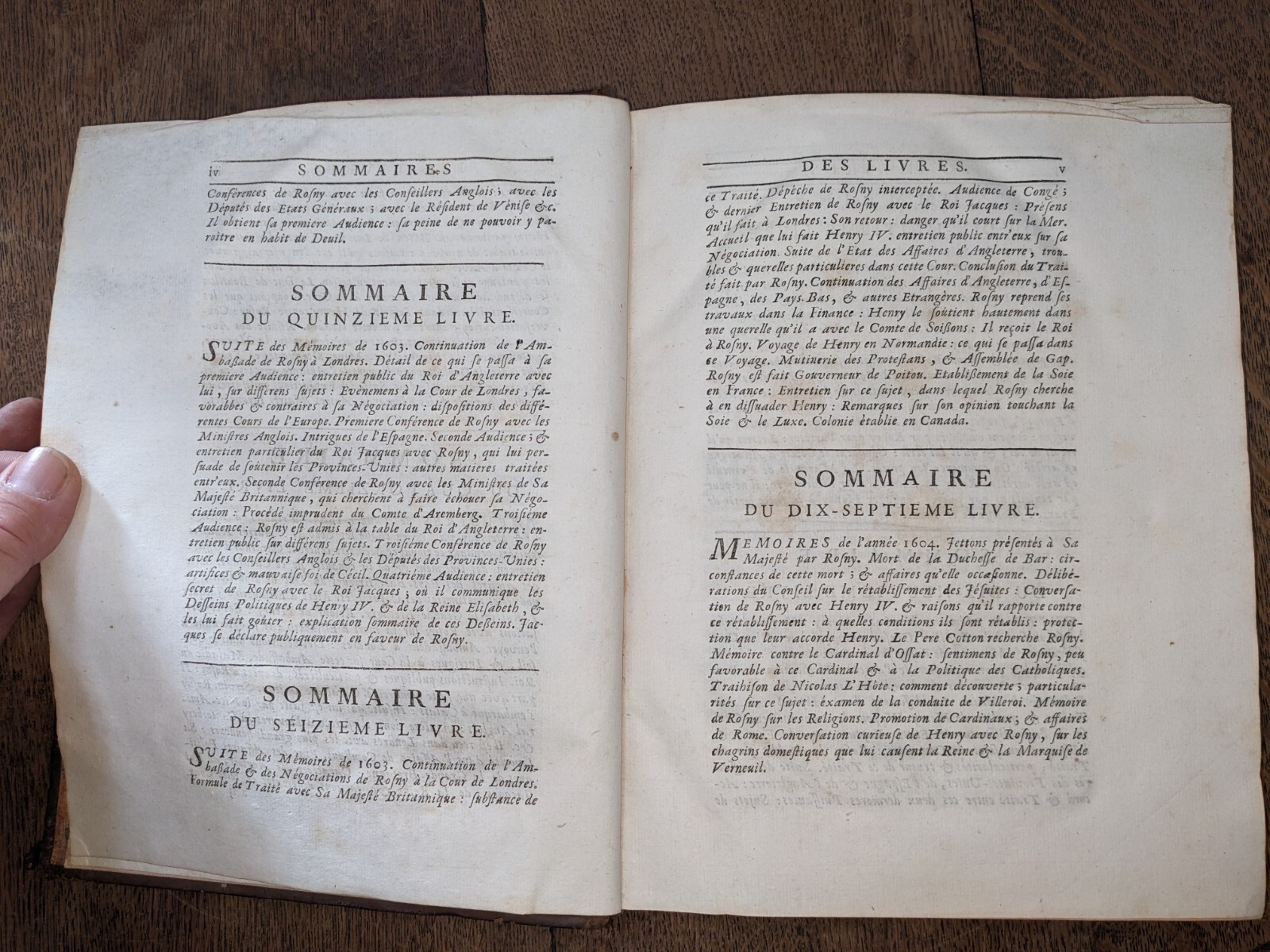 antique book-Mémoires de Maximilien de Béthune, Duc De Sully T 2 – 1747- in 4
